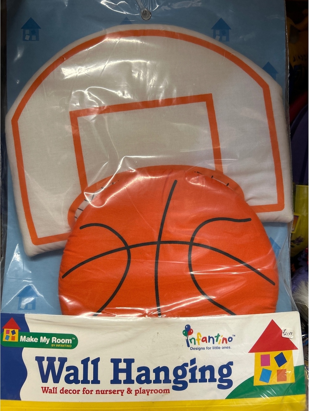 Infantino Make My Room Basketball Wall Hanging Nursery & Playroom Decor